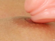 Hungarian MILF with natural hooters Trisha Brill moans from being fucked by the vibrator 7