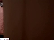 Sensual delicious chicks get caught by their boyfriends while being half-naked 5