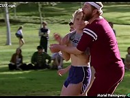 Naughty celebrities flash their perfect and delicious boobs in compilation full of selected scenes 9