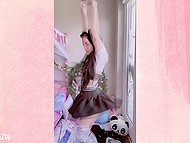 Adorable influencer with perfect skinny body loves provocatively dancing in front of the camera 7