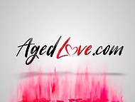 Imperious British granny in stockings drags submissive virgin boy into kinky sex on the couch 8