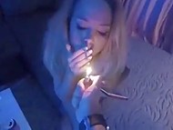 Amateur Bulgarian guy captures on the camera how he relaxes at home with two stunning hotties 11