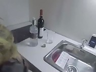 Amateur Bulgarian guy captures on the camera how he relaxes at home with two stunning hotties 7