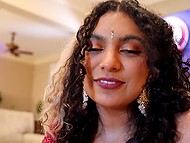 Usually girls panic when guys cum in their pussies, but not this Indian beauty 4