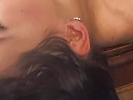 Sexy brunette gives pleasure to partner and receives reward in form of sperm on the face 4