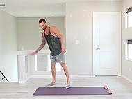 After workout with handsome man who paws her all over, beautiful model takes his dick in the pussy  4
