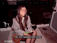 Priest plays with babe's beautiful pussy putting his penis in and out until he cums on the face 5