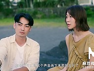 Skinny Asian girl allows cute friend to stay for the night and have sex with her in bed 6