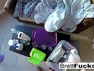 Nympho cums with self-fingering on washbasin and immediately washes the moist vagina 11