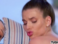 Girls easily welcome cocks in tight back doors and loudly moan like desperate whores 10