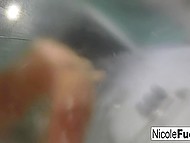 Stunning pornstar with big tits and round ass Nicole Aniston relaxes solo in the shower 7