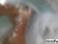 Stunning pornstar with big tits and round ass Nicole Aniston relaxes solo in the shower 8