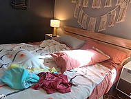 Pink-haired stunner Siri Dahl actively uses vibrator during spontaneous sex with her friend 4