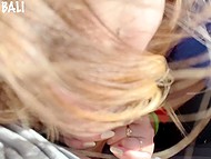 Attractive Russian food delivery worker blackmailed into quick affair with angry client 5