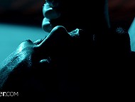 Slutty brunette banged by inked BF after taking part in blowbang with several horny strangers 8