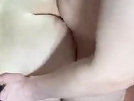 Hot doggystyle fucking to creampie is the best gift for the Greek in lilac lingerie 5