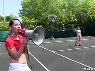 Tennis court is not a place where the girls can play only but also show their naked bodies 5
