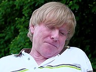 Fit beauty Lina Mercury helps injured old stranger by having sex with him in the park 6