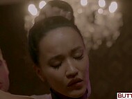 Master plays with his sexy Asian slavegirl and sticks his boner deep into her craving anal hole 5
