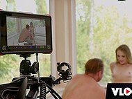Super-hot famous pornstar gives interview and gets fucked hard in the BTS video 6