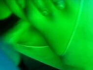 Insatiable nymph with great rack facialized after intense threesome with studs in the club 5