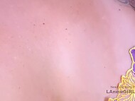 Sweet newcomer worships agent's phallus before welcoming it inside her trimmed peach 4