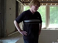 Horny young blonde Ciri Angel satisfies sexual needs with help of repairman's old cock 6
