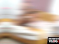 Babe in sexy lingerie needs porn-video for her vlog and invites boyfriend to fuck her on cam  6