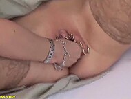 Black dude and white stud double penetrate amateur whores during homemade orgy on cam  5