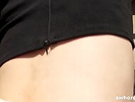 Driver picks up short-haired mature hooker who takes care of his cock in the public 10