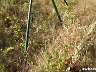 Driver picks up short-haired mature hooker who takes care of his cock in the public 4