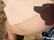 Driver picks up short-haired mature hooker who takes care of his cock in the public 6