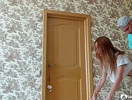 Svelte belle copulates with horny boyfriend in doggystyle during spontaneous sex at home 7