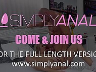 Muscular macho with ease tempts svelte blonde Angel Piaff into awesome anal sex on the bed 11