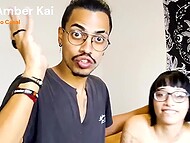 Brazilian guy interrupts stream because of nerdy GF who wanted to have a quick fuck 4