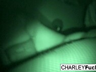 Insatiable pornstar Charley Chase has her wet twat stuffed with fat prick in complete darkness 7