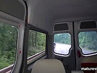 Granny wants to be fucked so driver has to stop van and pick up the man for intergenerational sex 5