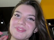 Skilled guy captures on the camera unforgettable sex with his petite brunette girlfriend 8