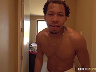 Licentious pornstars are fucked by professional partners in porn house built especially for sex 4