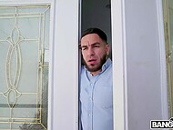 Guys lose control with pleasure when they see hot girls and enjoy blowjob from them in compilation   7