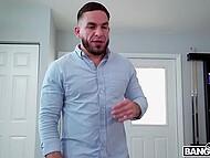 Guys lose control with pleasure when they see hot girls and enjoy blowjob from them in compilation   9