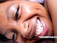 Tireless black dude drills pierced twat of the fat Ebony whore as if there is no tomorrow 5