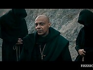 Cruel Middle Ages and hot sex with a local brunette slut from the Witcher universe 5