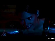 Cruel Middle Ages and hot sex with a local brunette slut from the Witcher universe 9