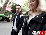 Smart pickup artist and his friend with camera hook up with Latvian blonde and bang her nicely 6