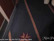 Skinny Swedish besties have lesbian threesome with strapon during trip on the ferry 11