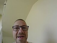 Slim Polish slut sucks guy on stairs and then swallows all the fresh sperm on camera 5