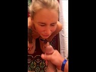 Homemade facial cumshot compilation by Polish couple who likes to fuck on camera 11