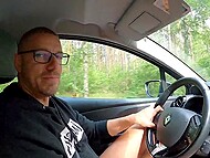 First Polish girl sucks man in car and then gets fucked by him in the forest on camera 6