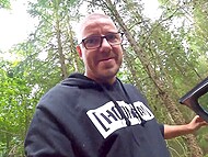 First Polish girl sucks man in car and then gets fucked by him in the forest on camera 7